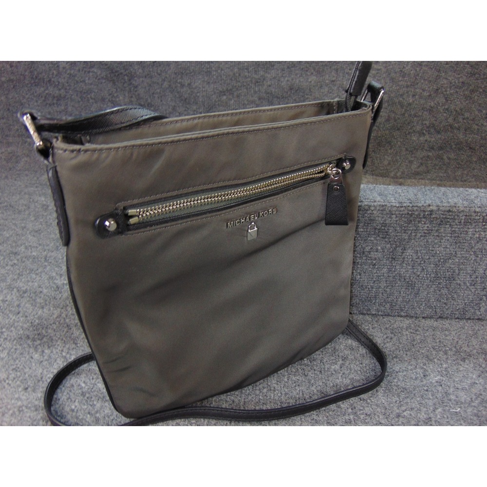 Michael Kors Crossbody Bag Men Olive Green Solid 32F7S02C3C Techwear Gorpcore